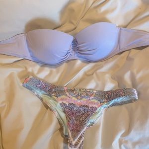 Victoria’s Secret bathing suit. Top and bottom - selling as one. Cheeky bottoms.